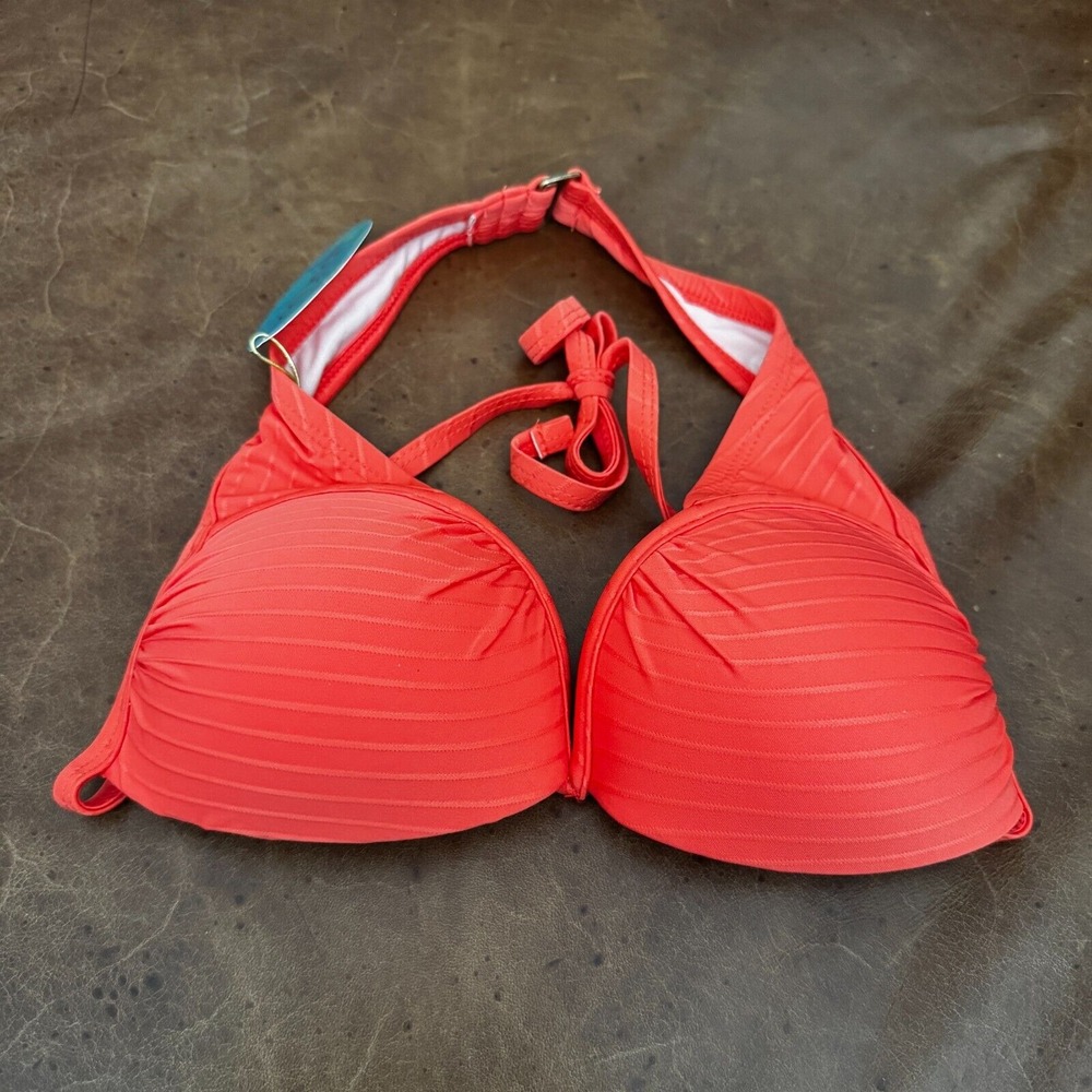 Mynah Aloha Coral Molded Push Up Bikini Top Size‎ X-Small Adjustable Straps